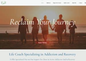 Reclaim Your Journey life coach webpage
