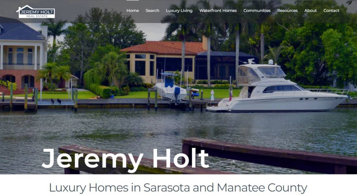 Jeremy Holt Real Estate Website