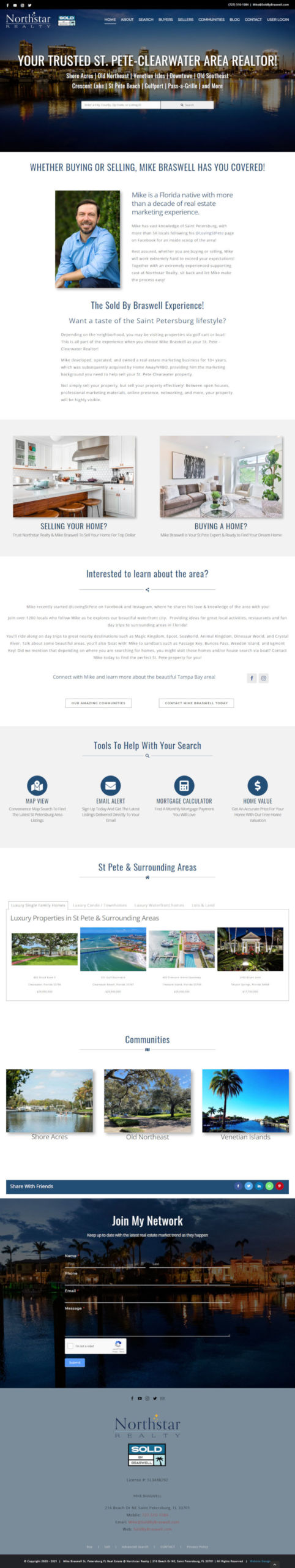Sold By Braswell Homepage design Sold By Braswell Homepage design